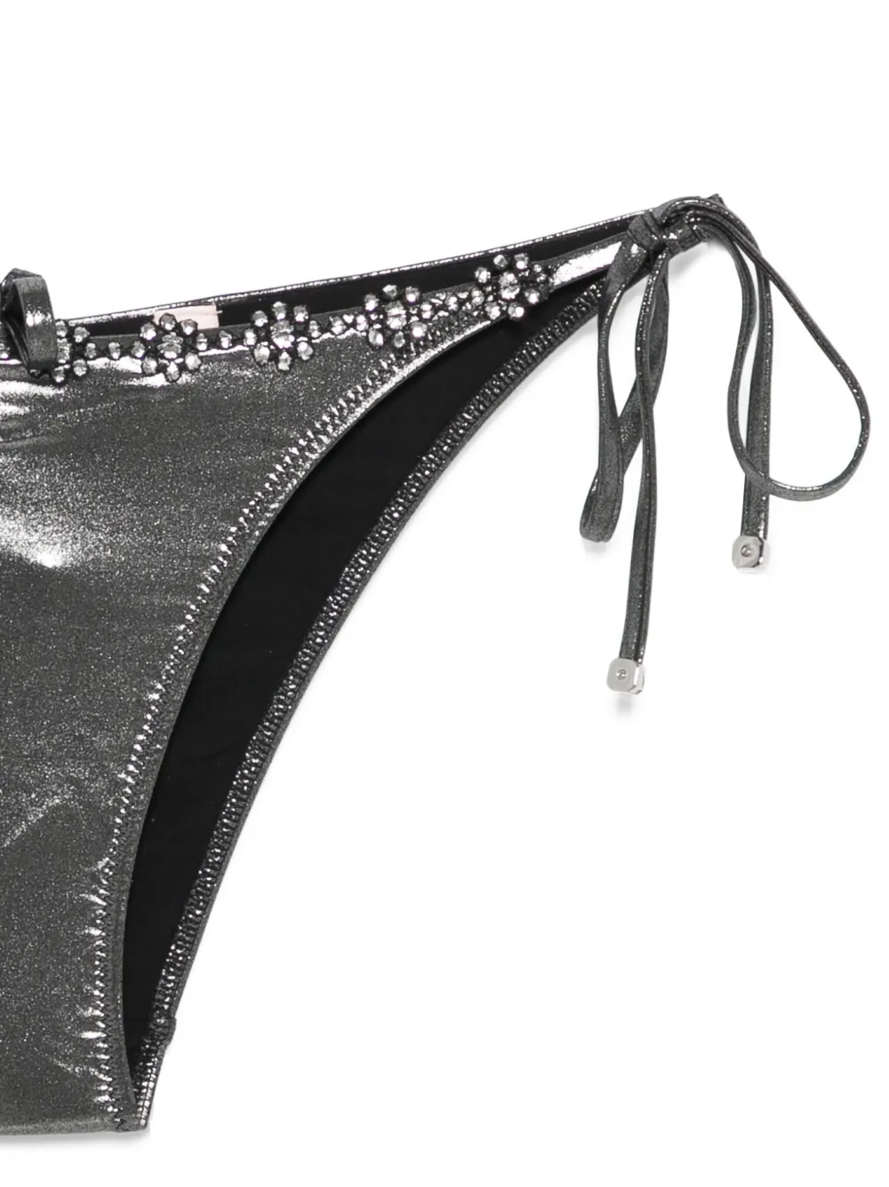 Agent Provocateur Verfraaide bikinislip met gestrikte zijkant Zilver