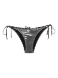 Agent Provocateur embellished tie-side bikini bottom - Silver