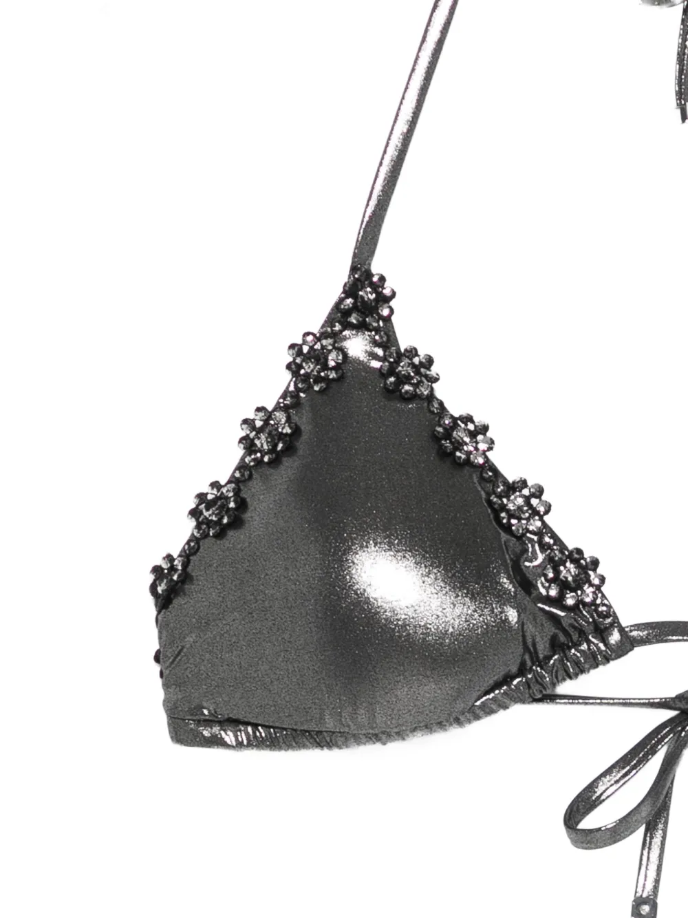 Agent Provocateur Bikinitop verfraaid met bloemen Zwart