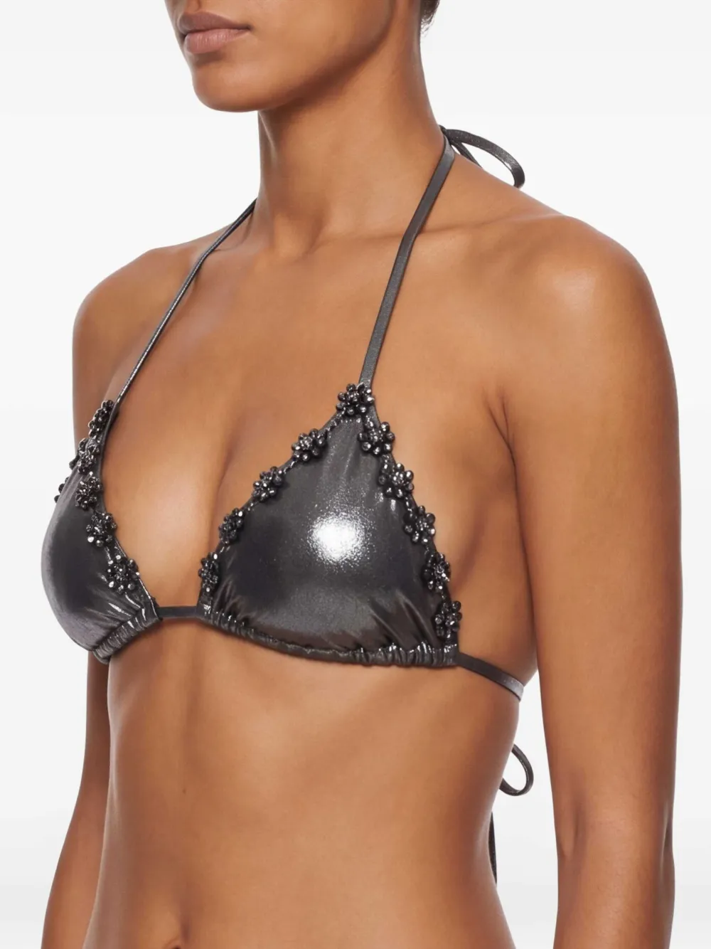 Agent Provocateur Bikinitop verfraaid met bloemen Zwart