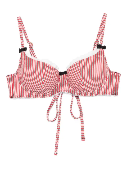 Agent Provocateur Sutiã de biquíni Milli com listras