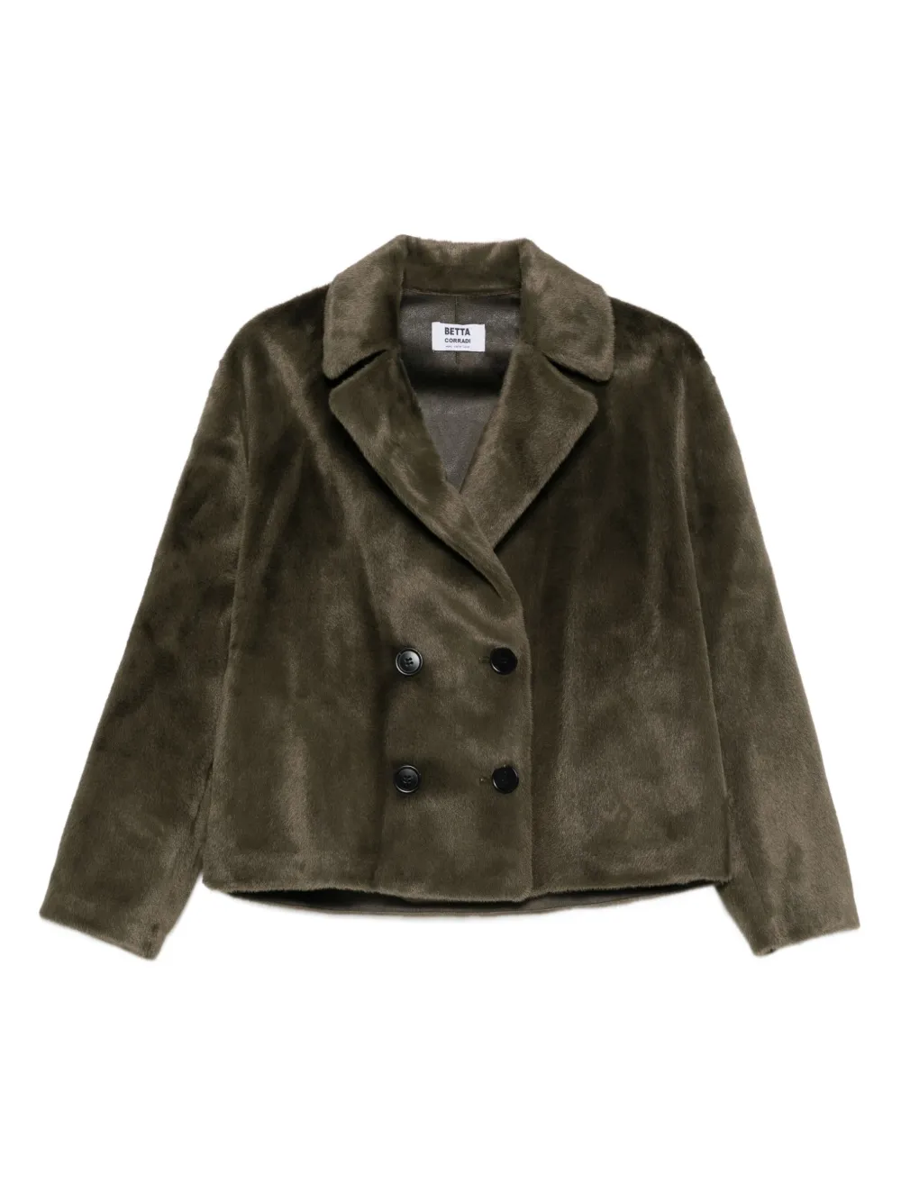 Betta Corradi Double-breasted Jacket In Green