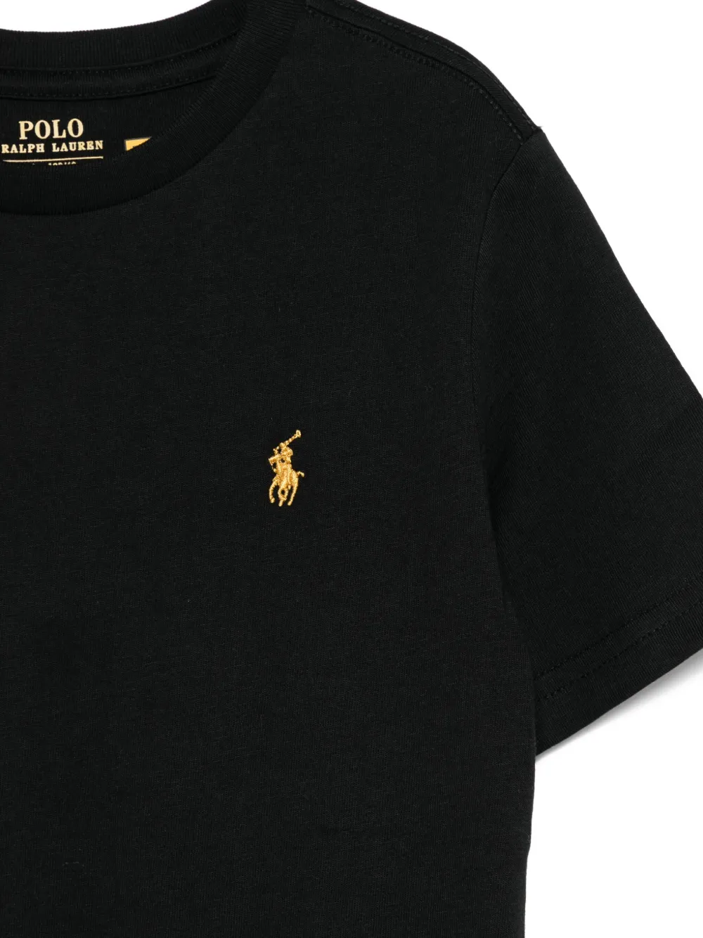 POLO RALPH LAUREN KIDS T-shirt met geborduurd logo Zwart