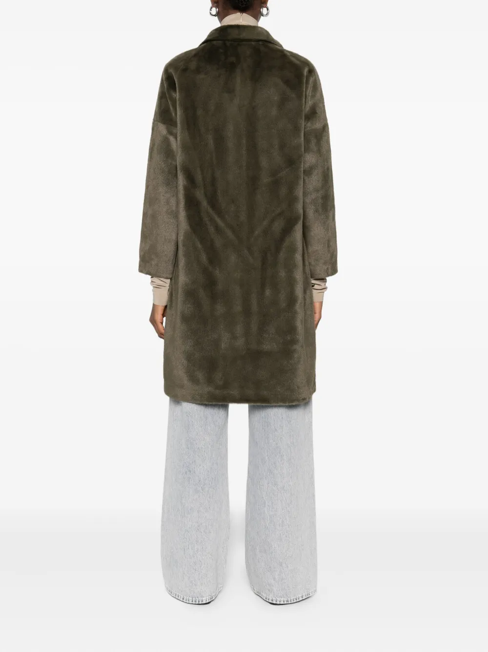 Betta Corradi Notched-lapels Coat In Green