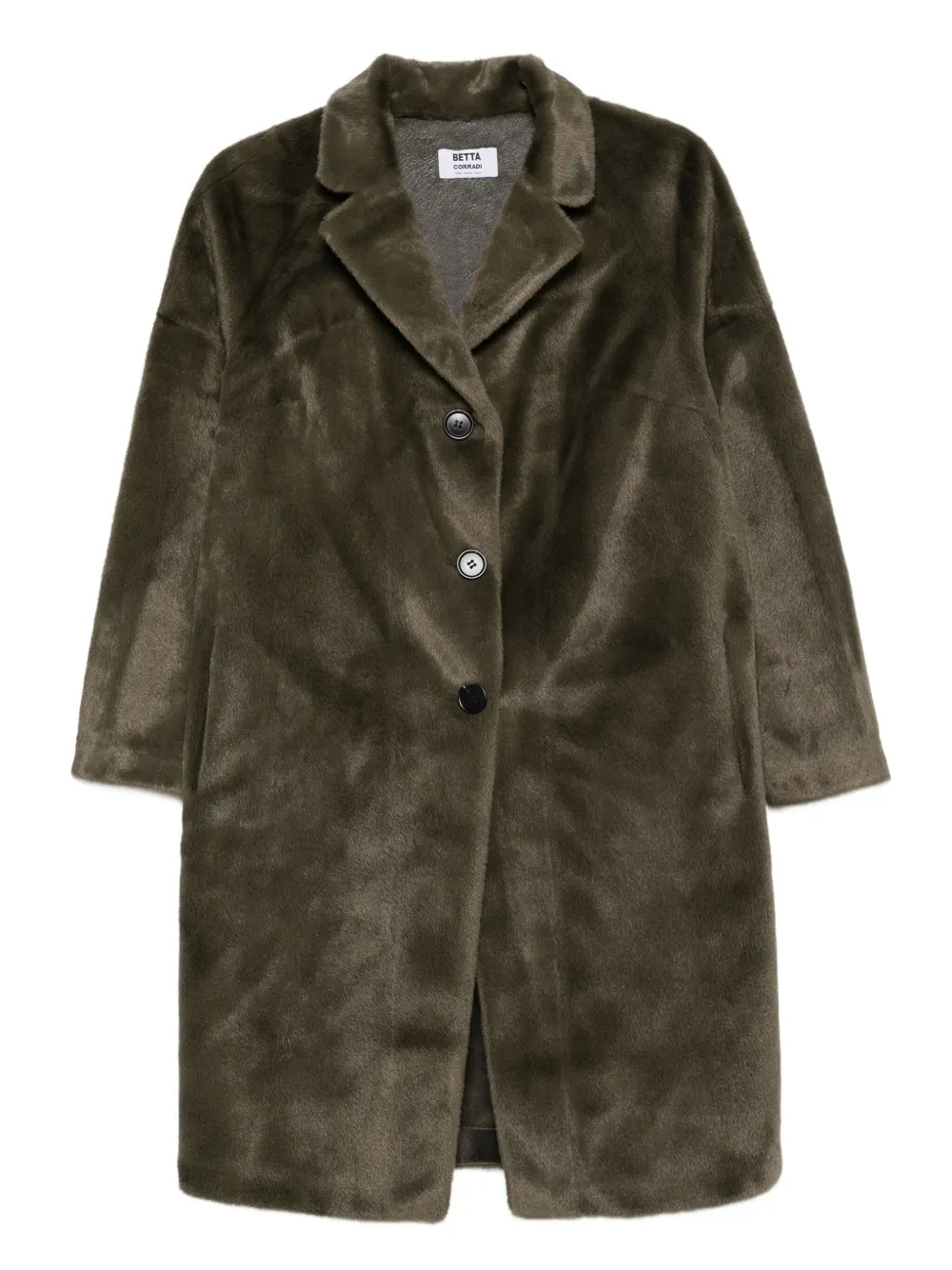 Betta Corradi Notched-lapels Coat In Green