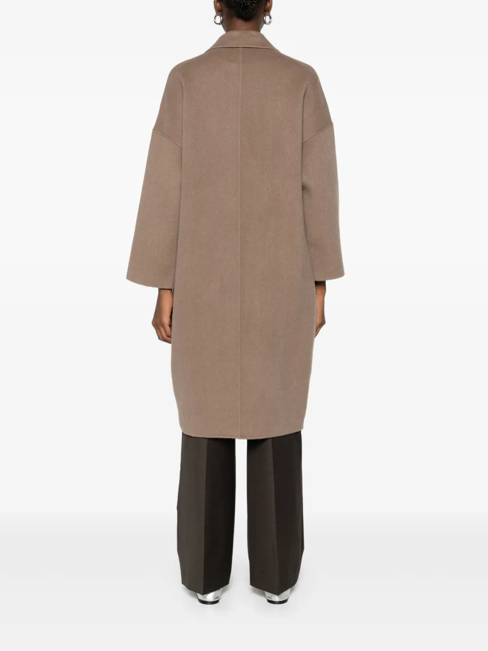 Betta Corradi Double-breasted Coat In Neutral