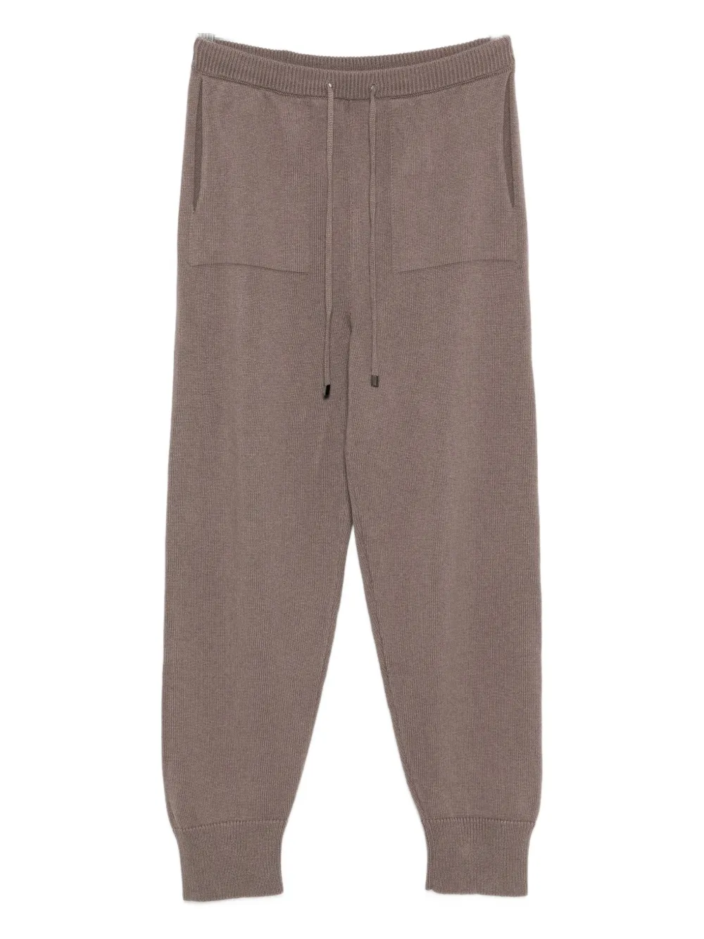 Antonelli Drawstring Tapered Trousers In Brown