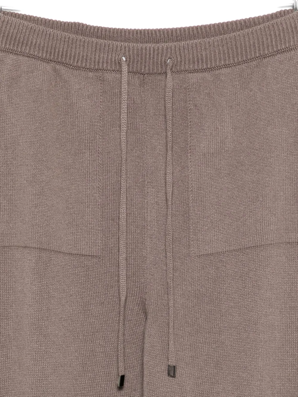 Antonelli Drawstring Tapered Trousers In Brown