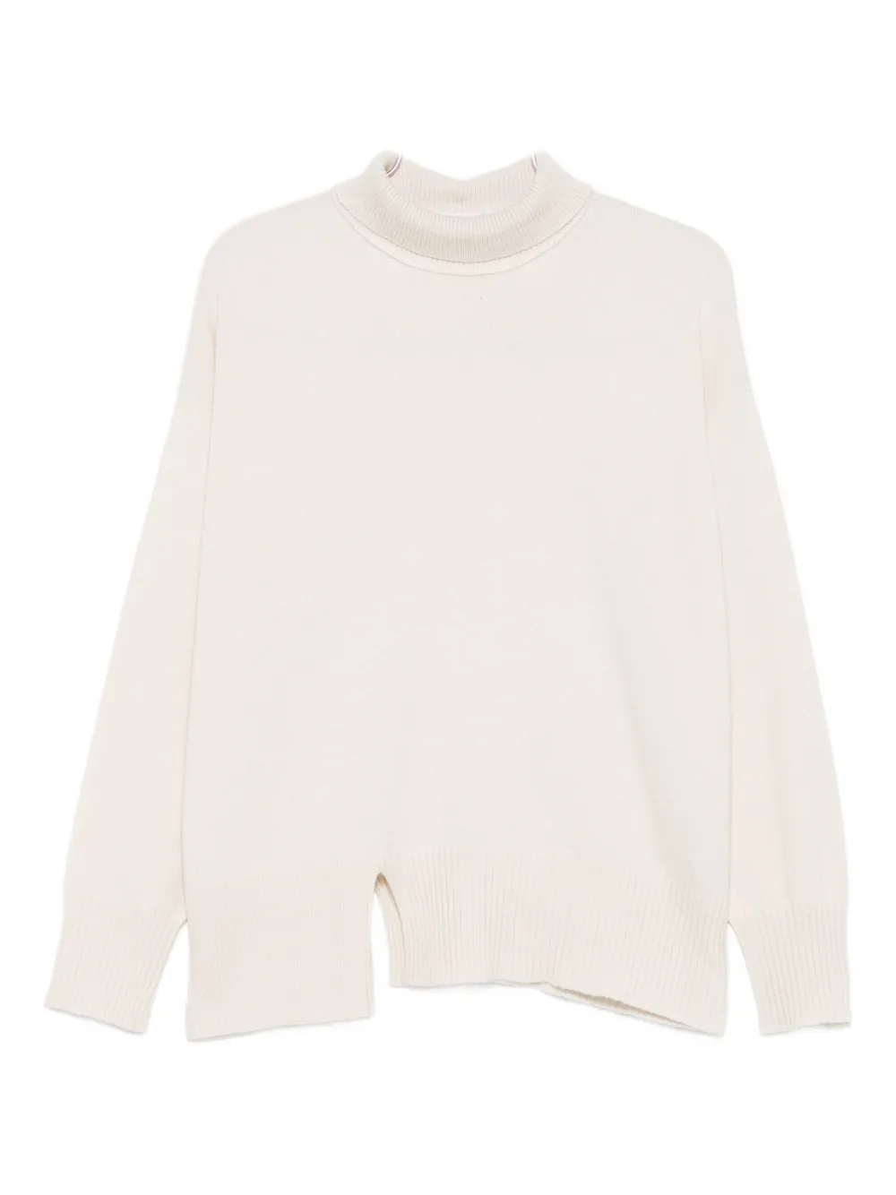 Antonelli side-slit sweater | Neutrals | Image 1