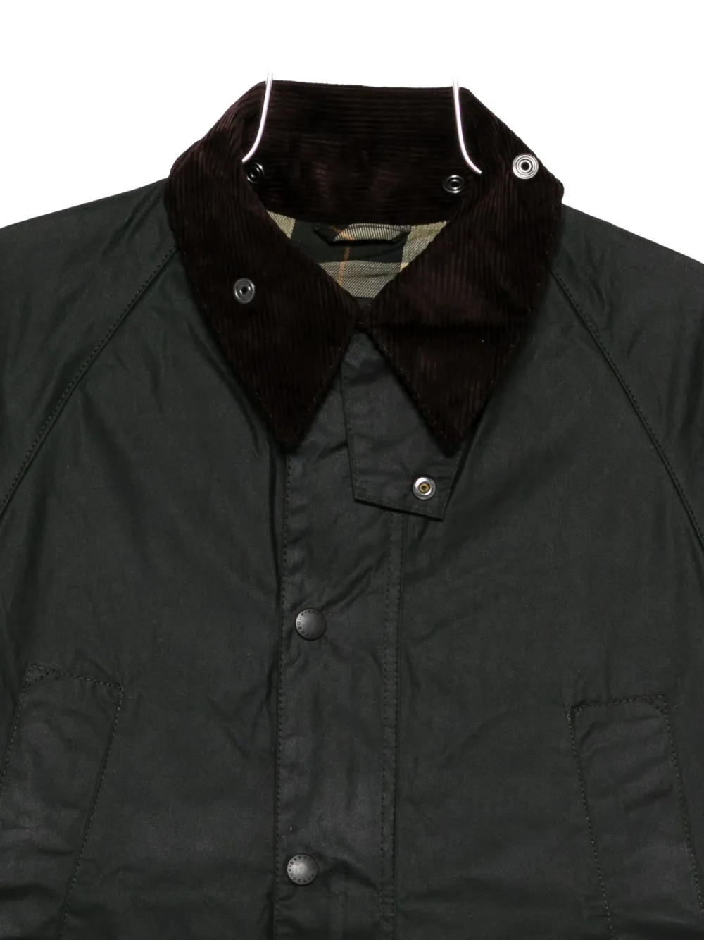 Barbour Oversized Solway Waxed Jacket In Black