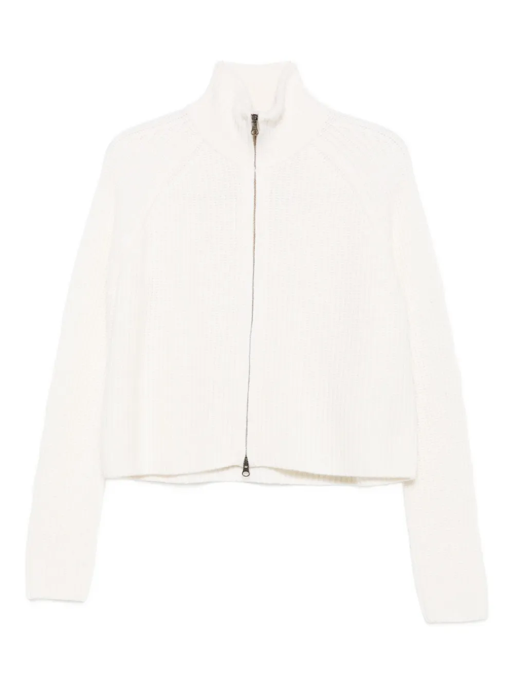 Lisa Yang Zip-up Cardigan In Neutral