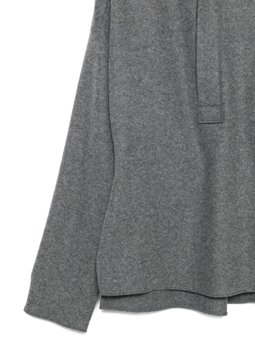 Victoria Beckham Long-sleeved Sweater In Gray