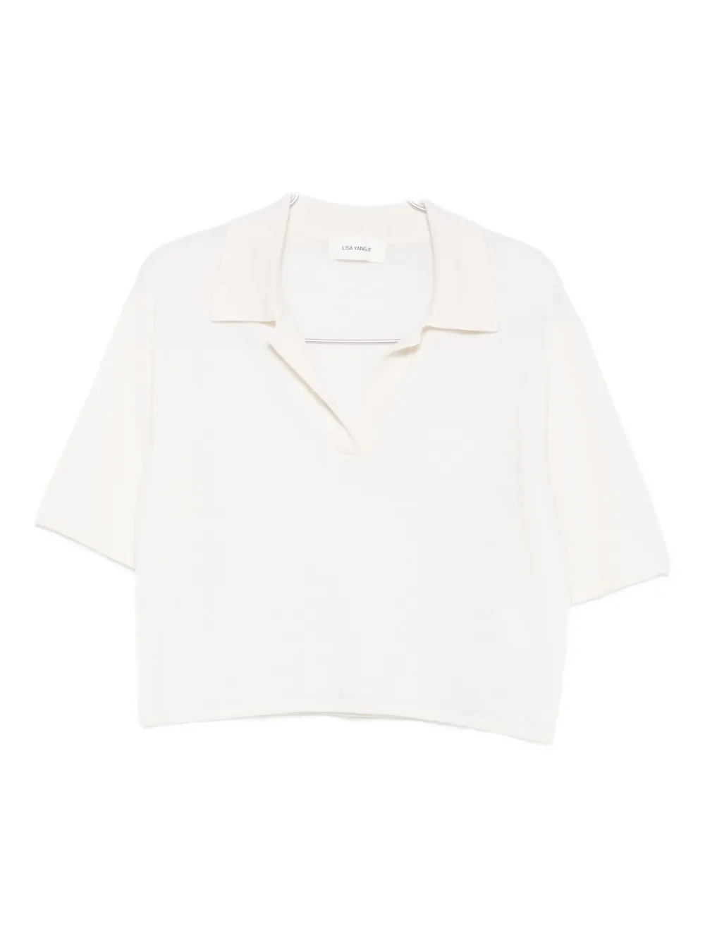 Lisa Yang Polo-collar T-shirt In White