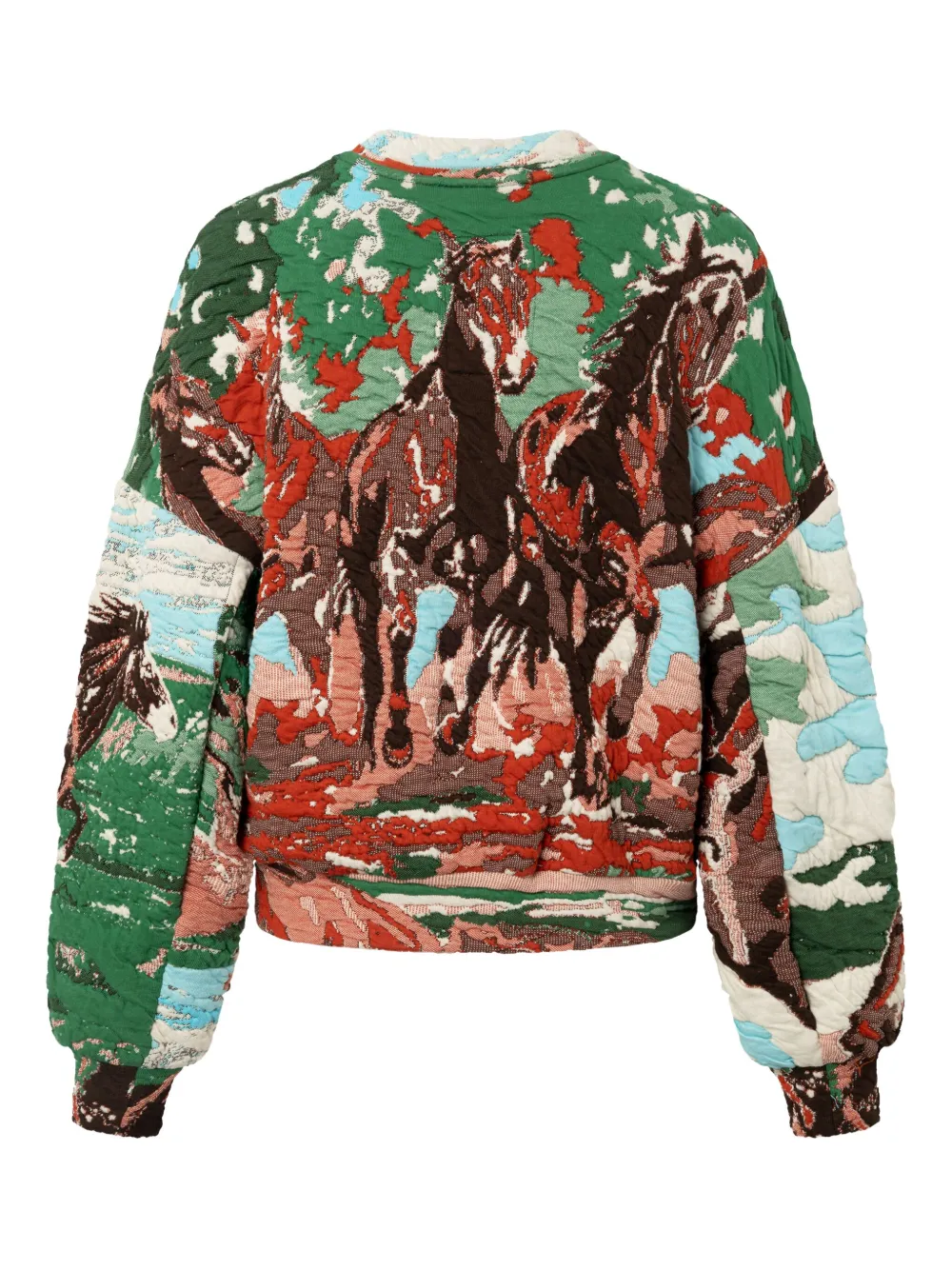 Anntian Wild Horses Sweater In Multi