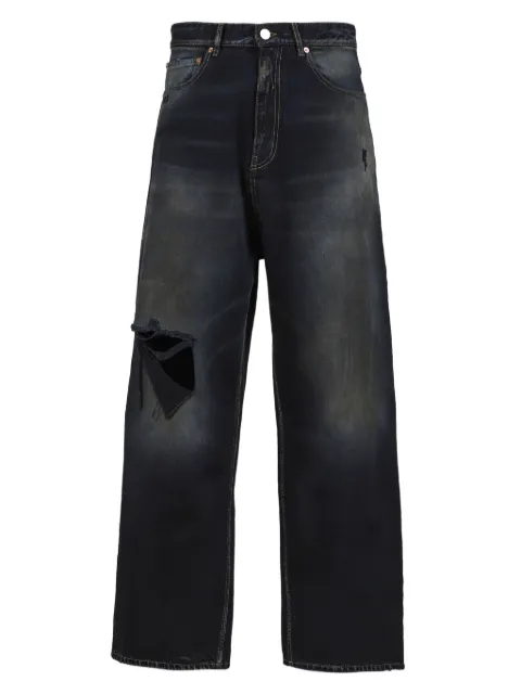 VETEMENTS distressed wide-leg trousers