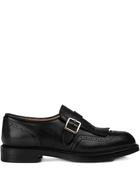 Doucal's single-buckle fringe derby shoes