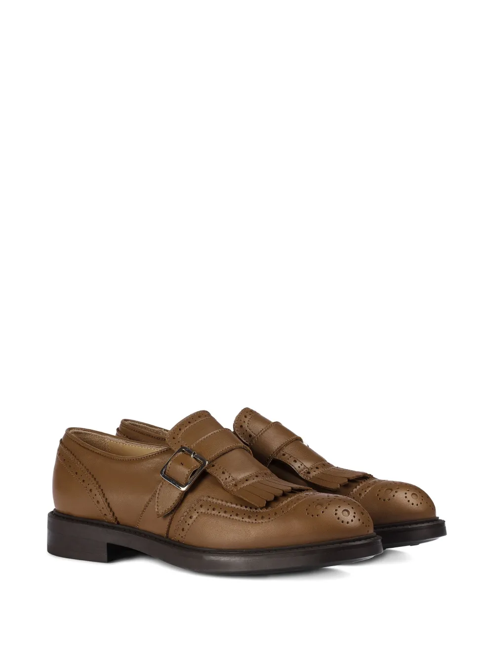 Doucal's tassel-detail buckled monk shoes Bruin