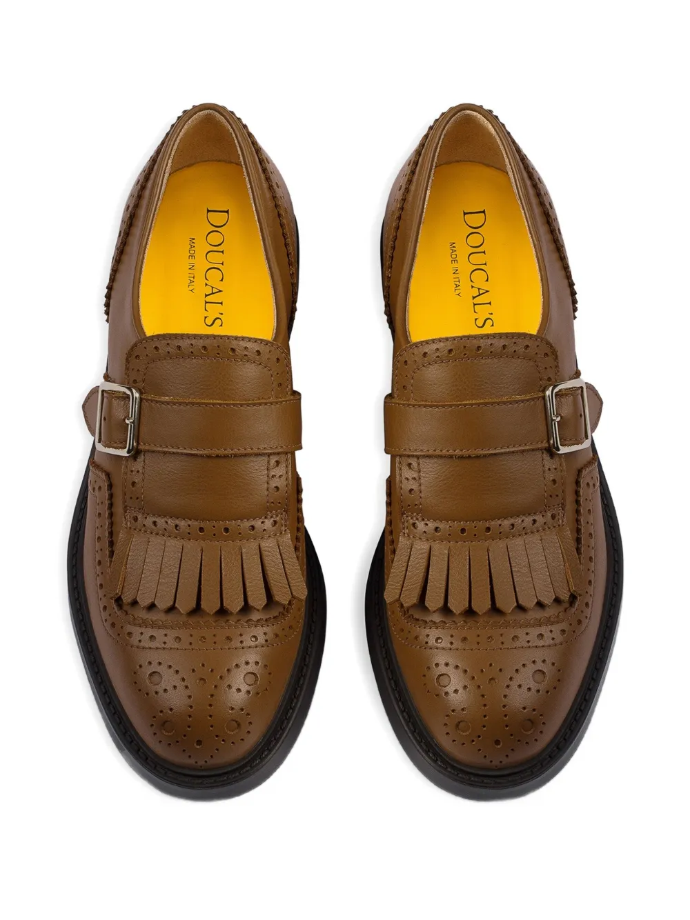 Doucal's tassel-detail buckled monk shoes Bruin