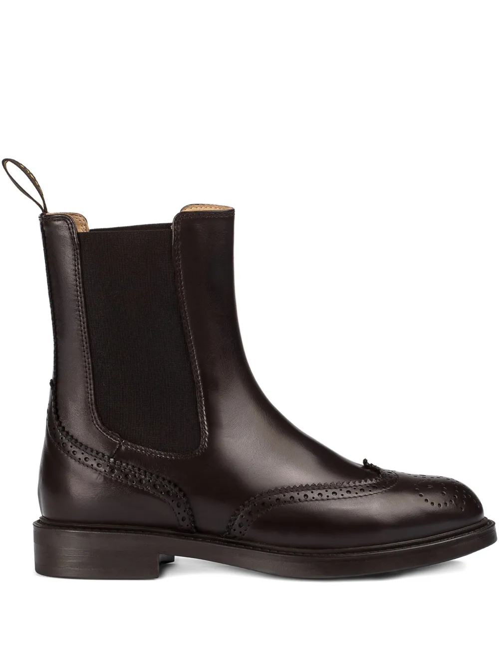 Doucal's Leather Chelsea Boots In Brown