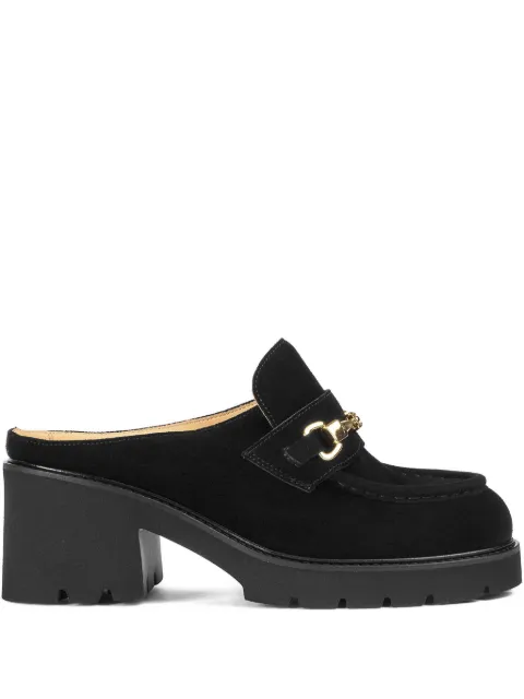 Doucal's chain-embellished heeled mules
