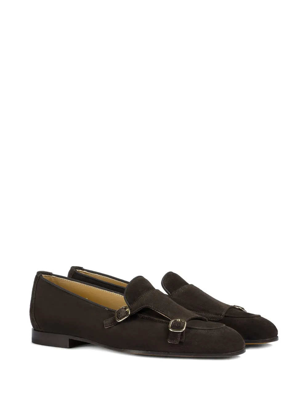Doucal's suede double-buckle loafer - Bruin