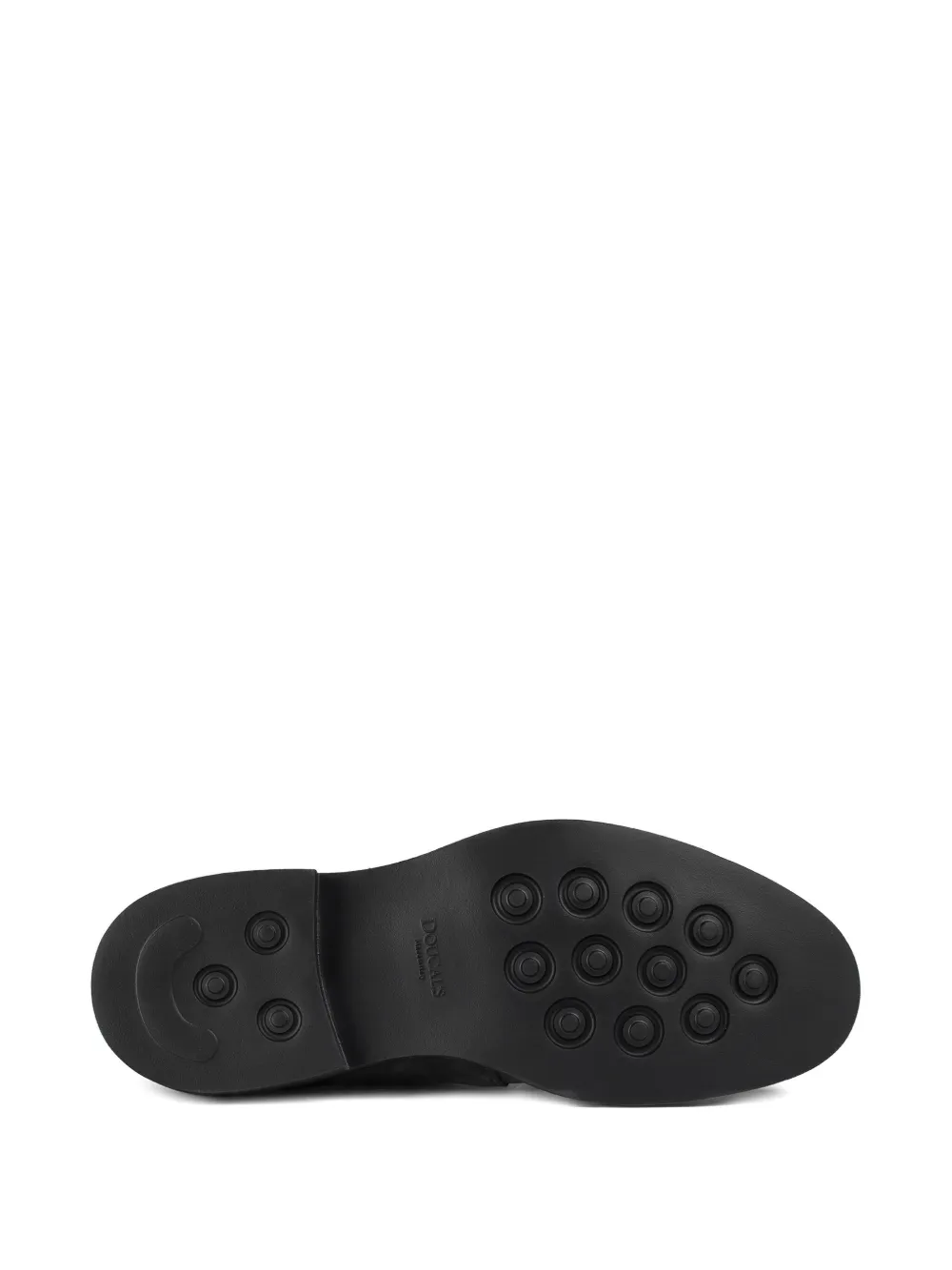 Doucal's single-buckle suede monk shoes ANTRACITE