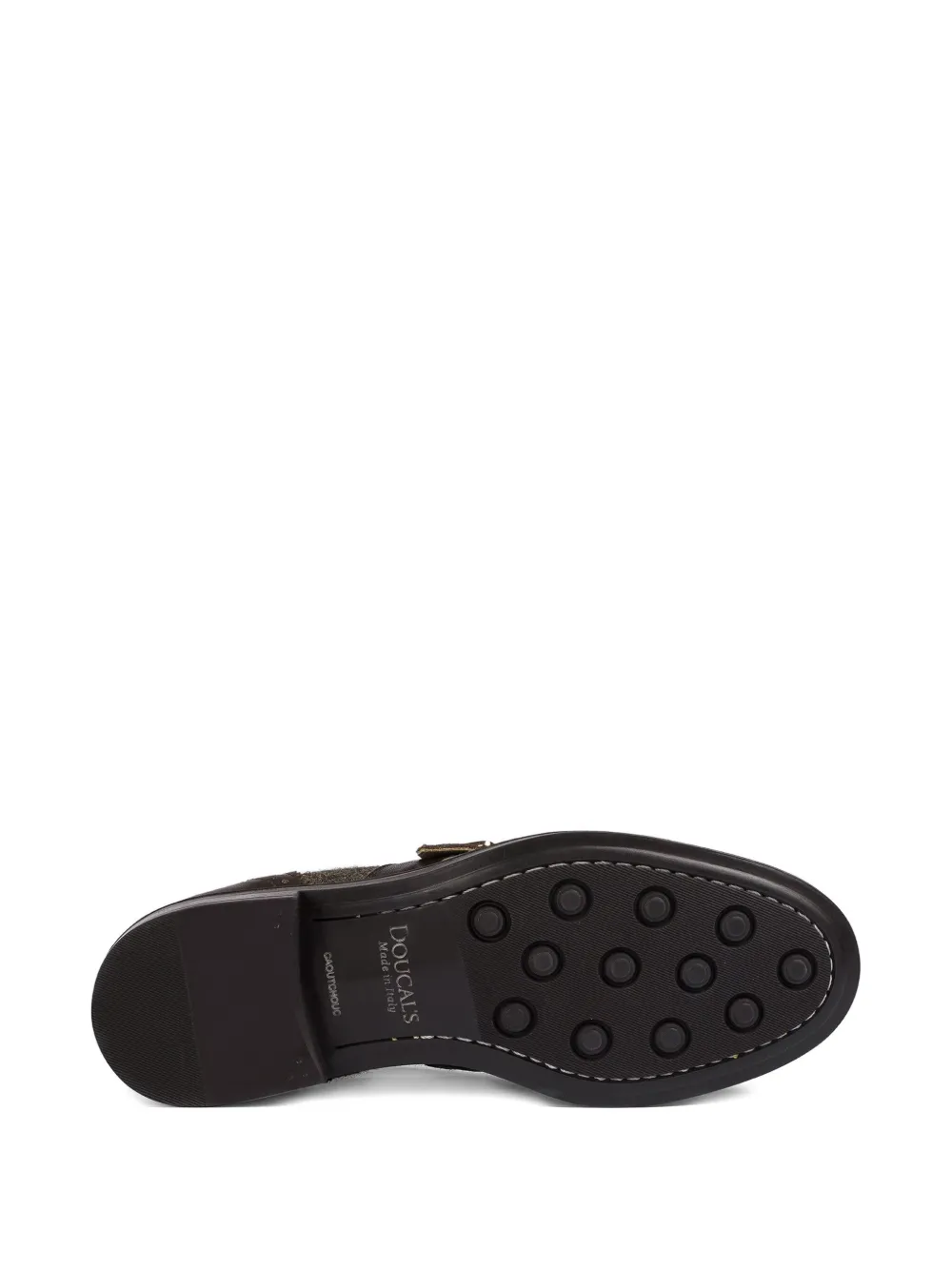 Doucal's Fringed Leather Loafers In Brown