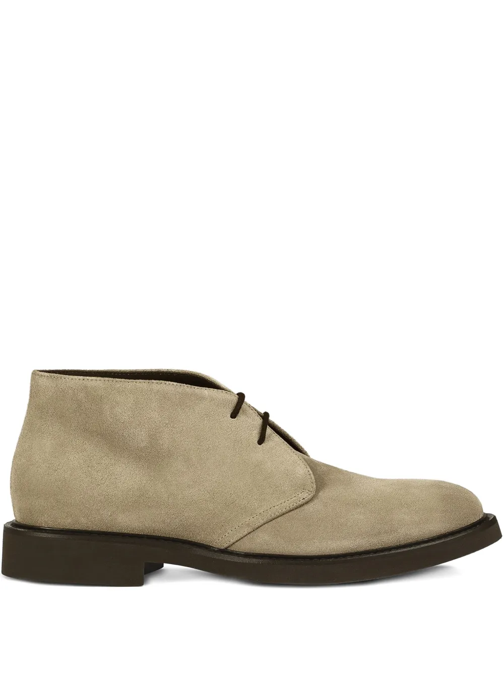 Doucal's suede lace-up ankle boots Neutrals