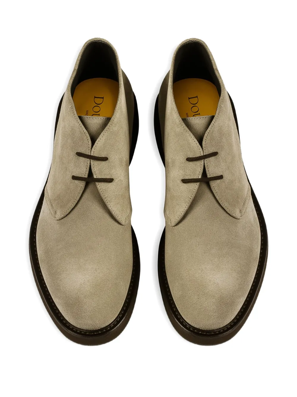 Doucal's suede lace-up ankle boots Neutrals