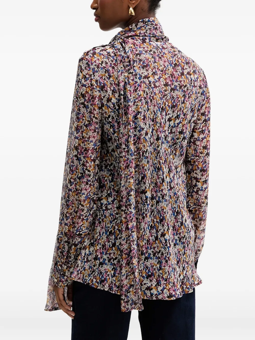 LIU JO Blouse met bloemenpatroon Zwart