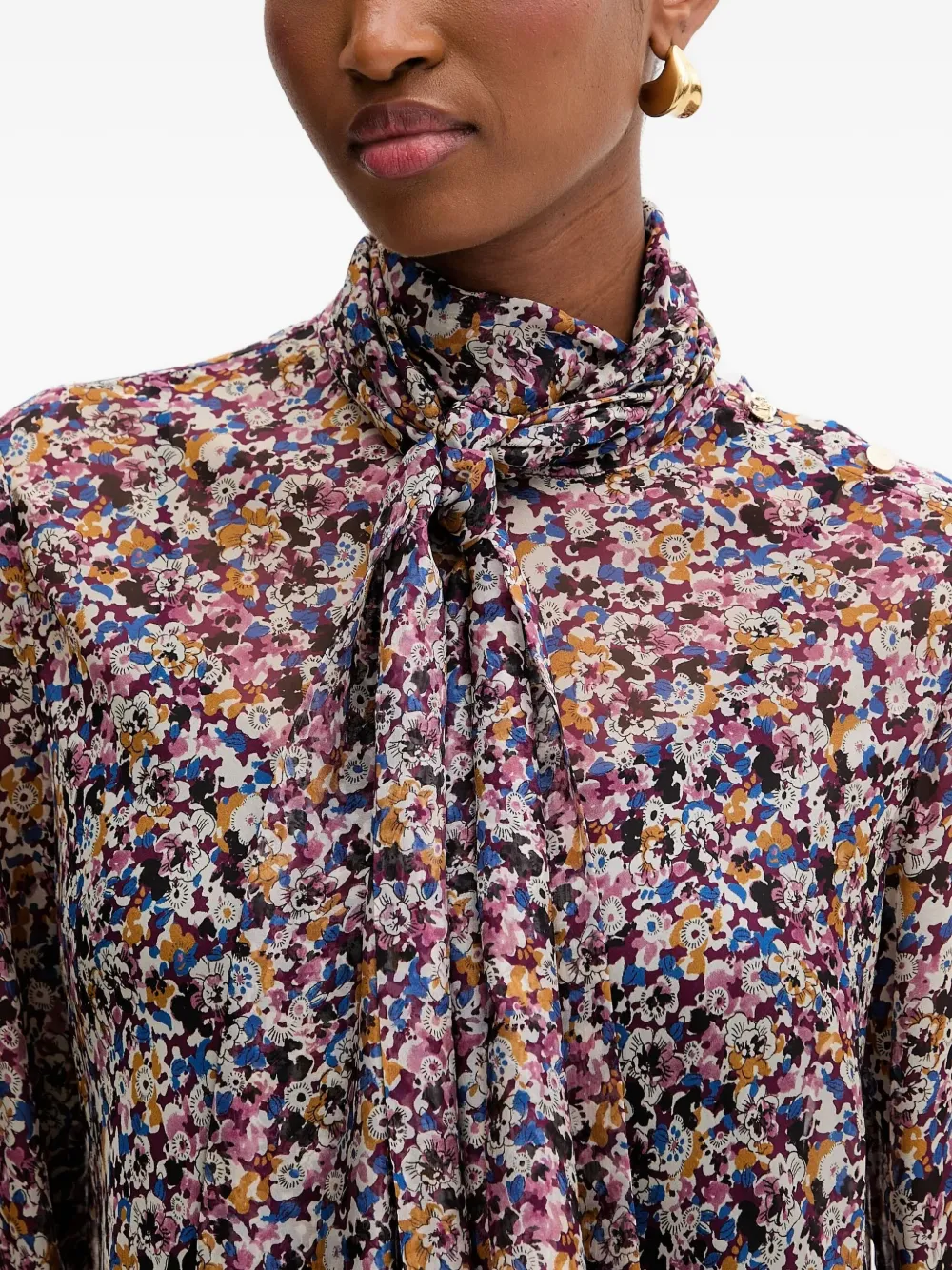 LIU JO Blouse met bloemenpatroon Zwart