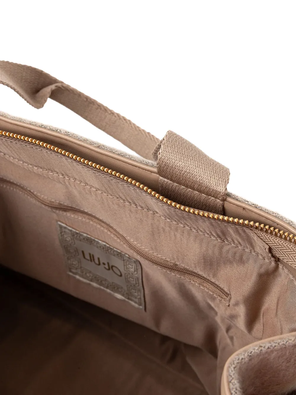 LIU JO Crossbodytas met logopatroon Beige