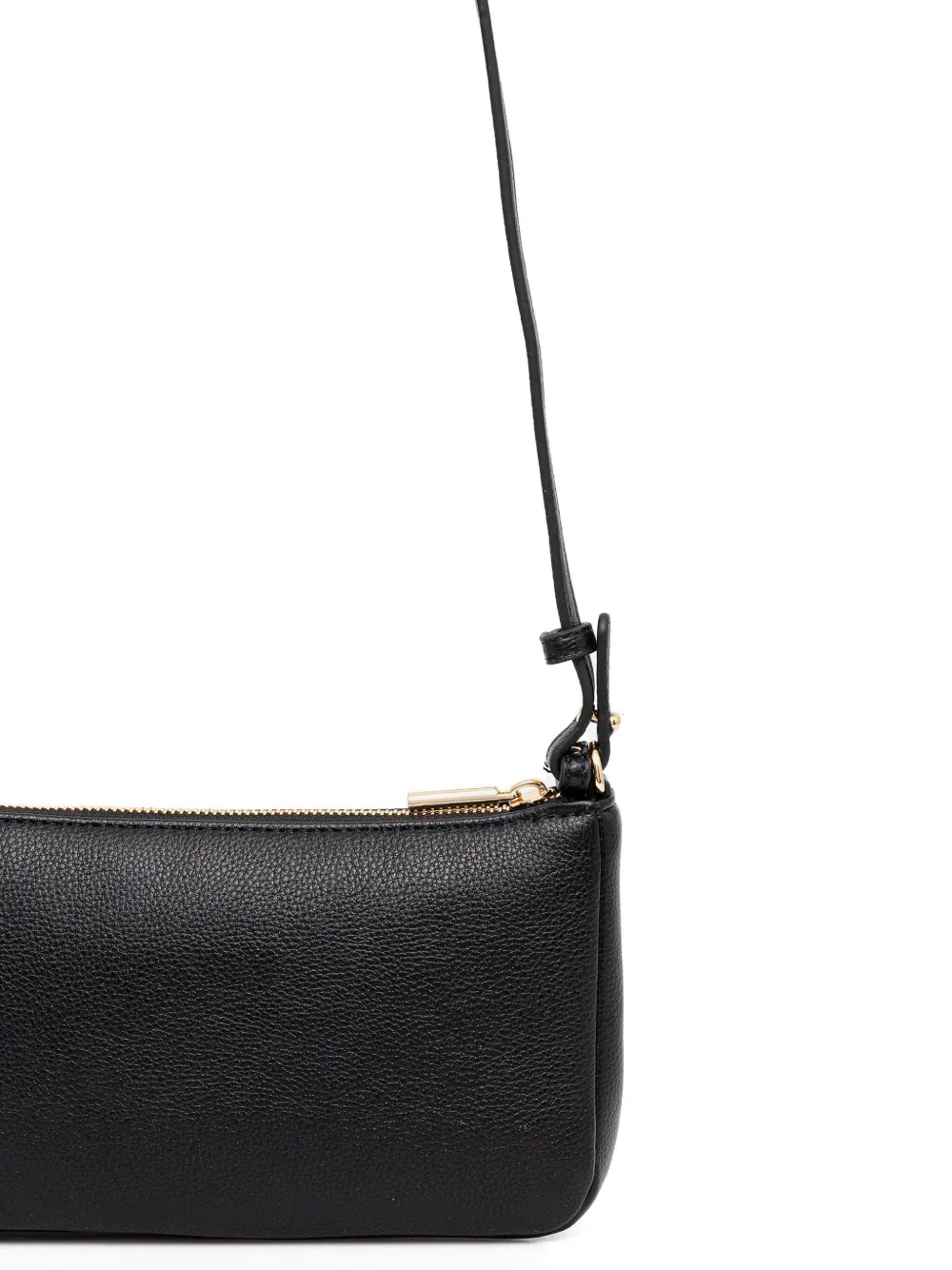Liu •jo Logo-detail Zip-up Crossbody Bag In Black