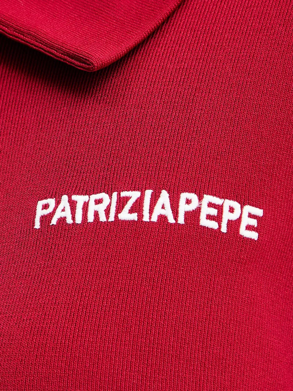 Patrizia Pepe Trui met knoopsluiting Rood