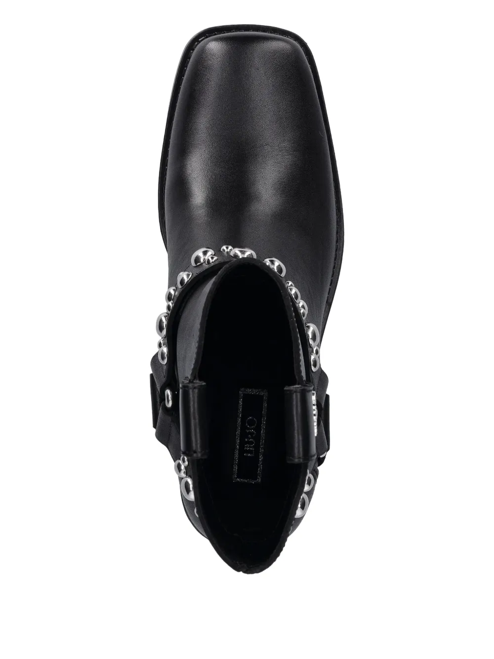 Liu •jo Studded-strap Boots In Black