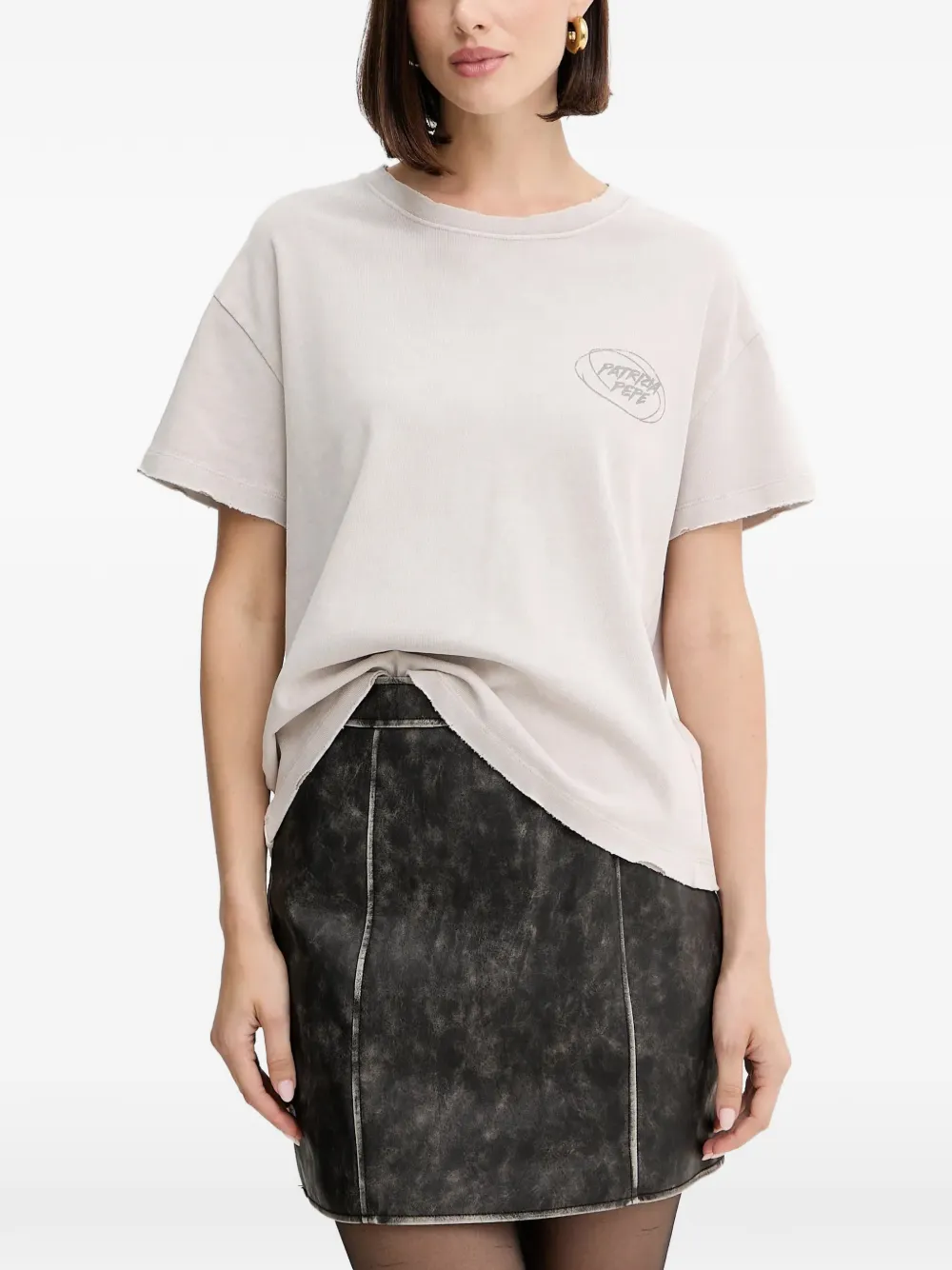 Patrizia Pepe Logo-print T-shirt In White
