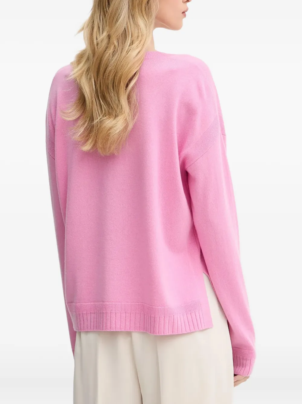 Liu •jo V-neck Sweater In Pink