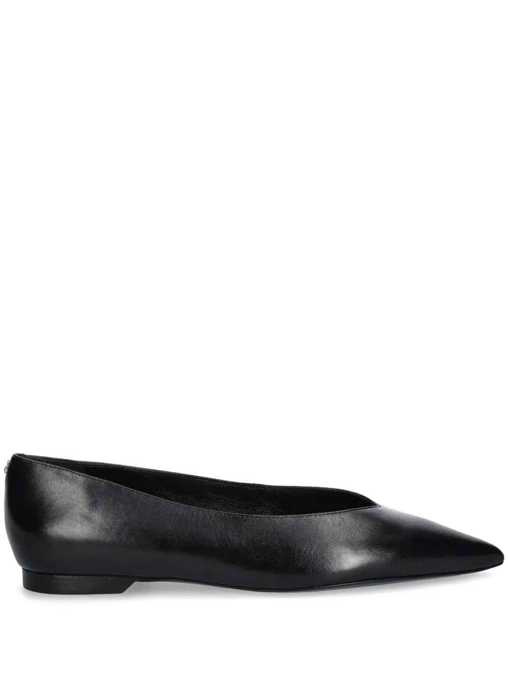 Patrizia Pepe Pointed-toe Ballet Flats In Black