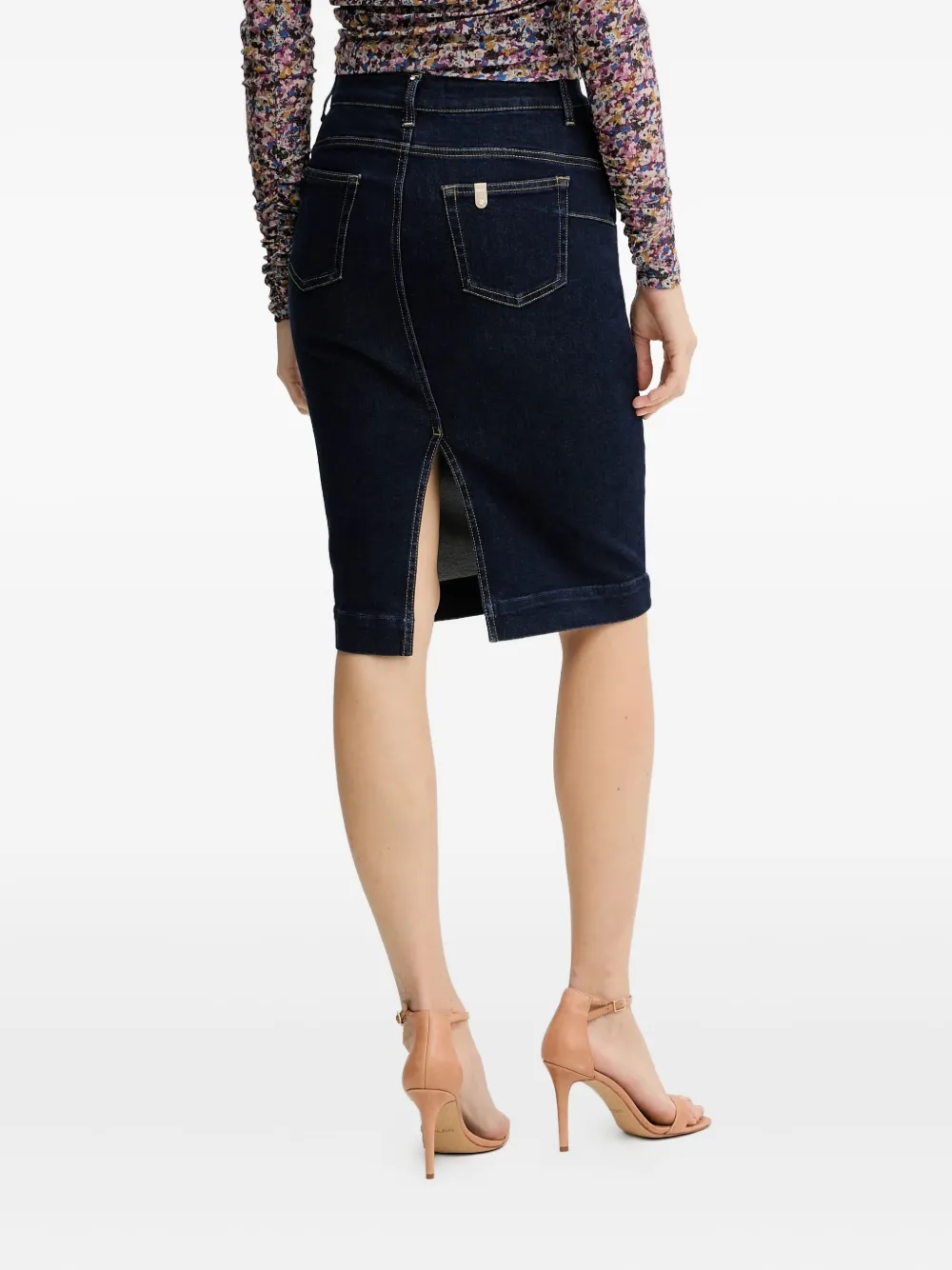 Liu •jo Buttoned-fastening Skirt In Blue