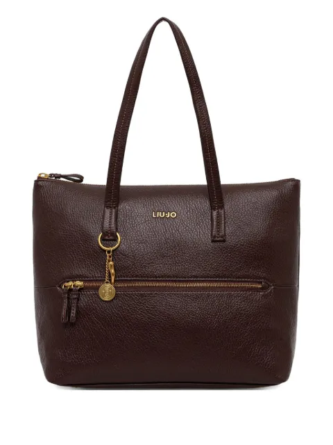 LIU JO zip-fastening charm-detail tote bag