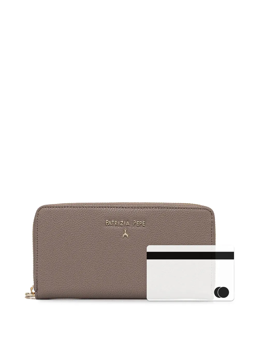 Patrizia Pepe Portemonnee met logo Beige