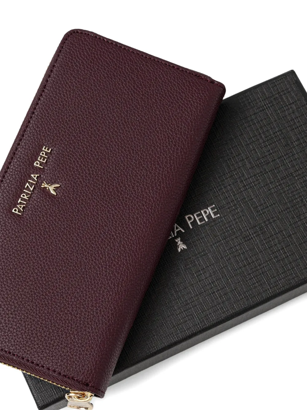 Patrizia Pepe Portemonnee met plakkaat Paars