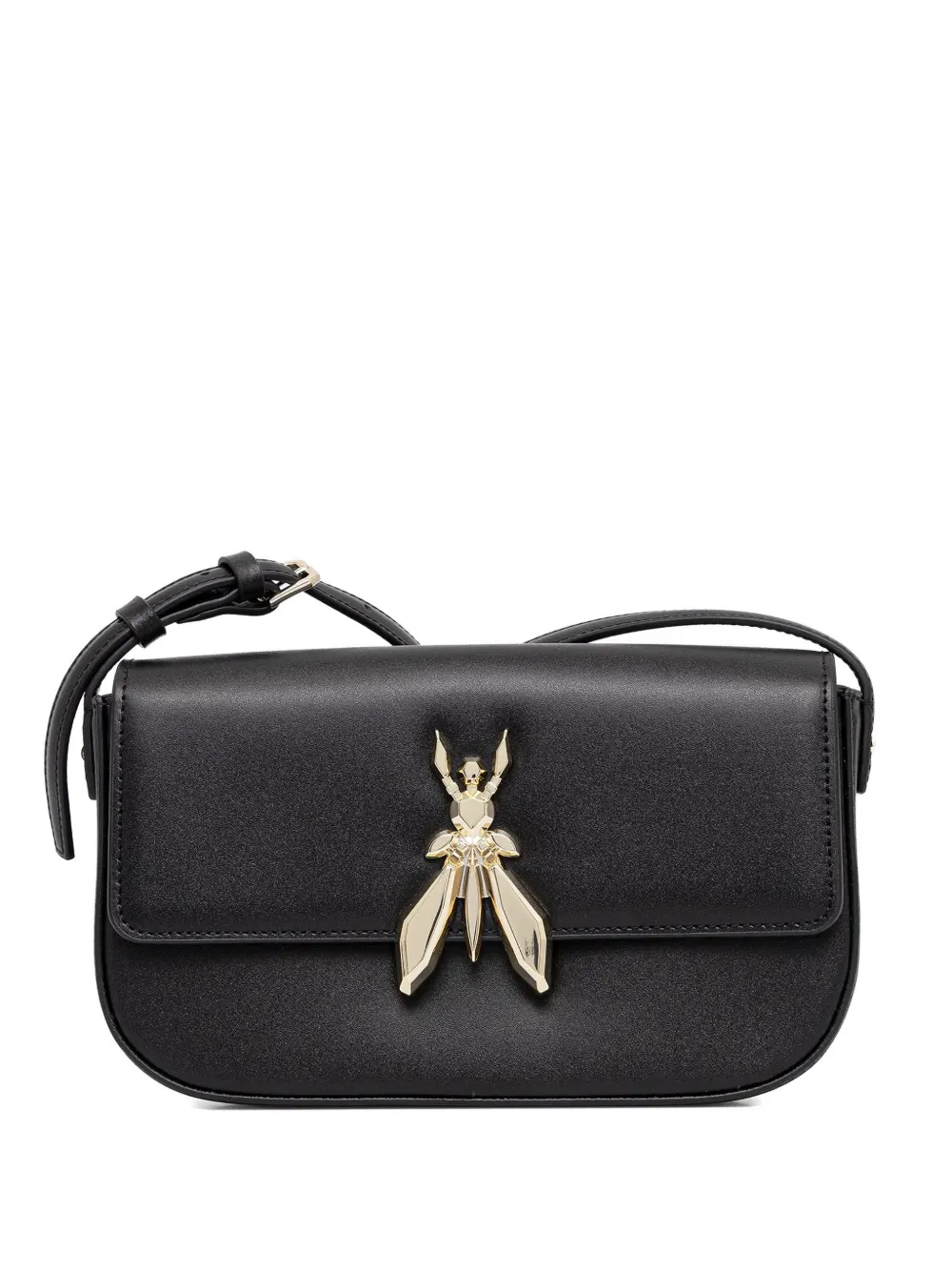Patrizia Pepe Logo-detail Cross Body Bag In Black