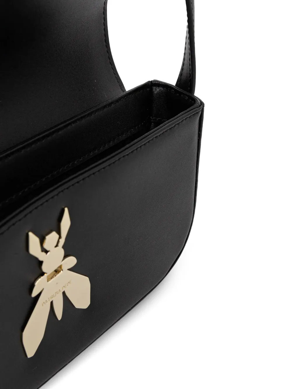 Patrizia Pepe Crossbodytas met logodetail Zwart