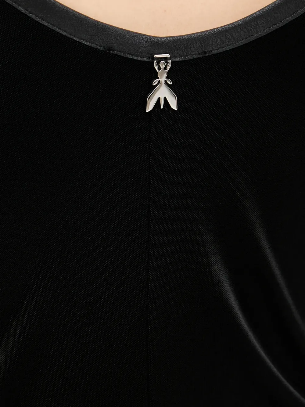 Patrizia Pepe Midi-jurk met lange mouwen Zwart