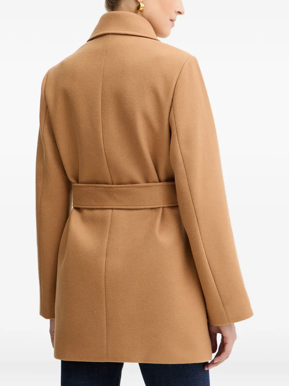 Liu •jo Button-fastening Coat In Brown