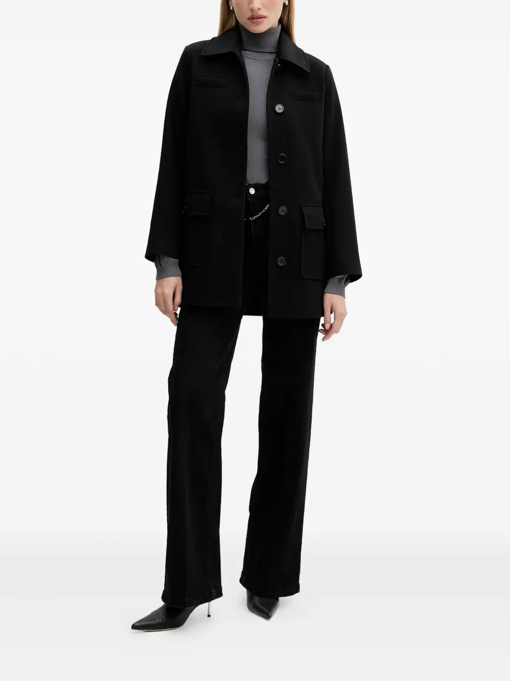 LIU JO chain-detail jeans - Zwart