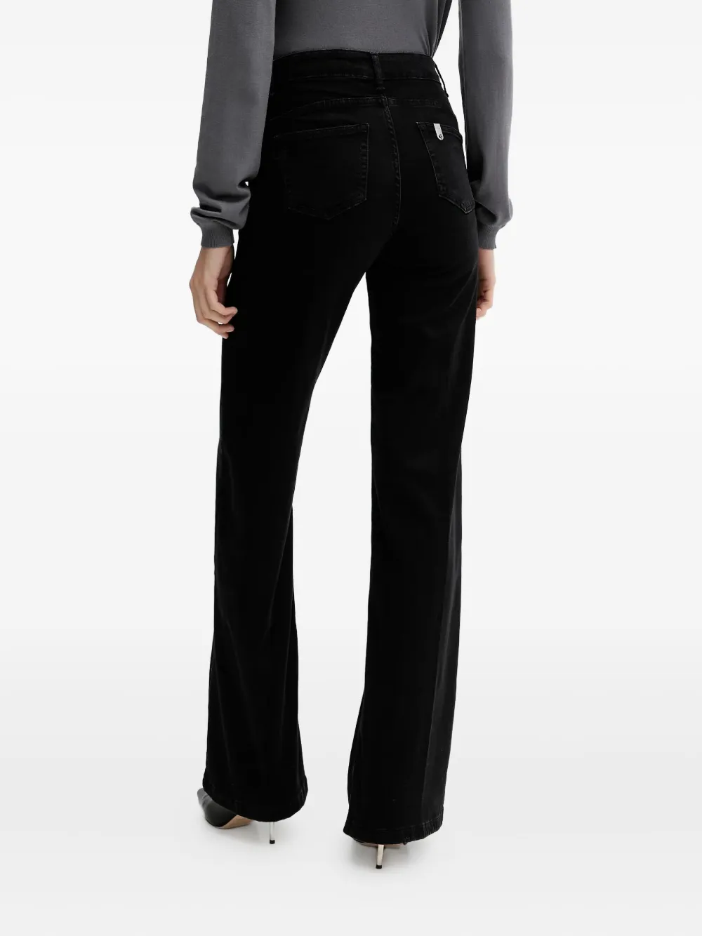 Liu •jo Chain-detail Jeans In Black