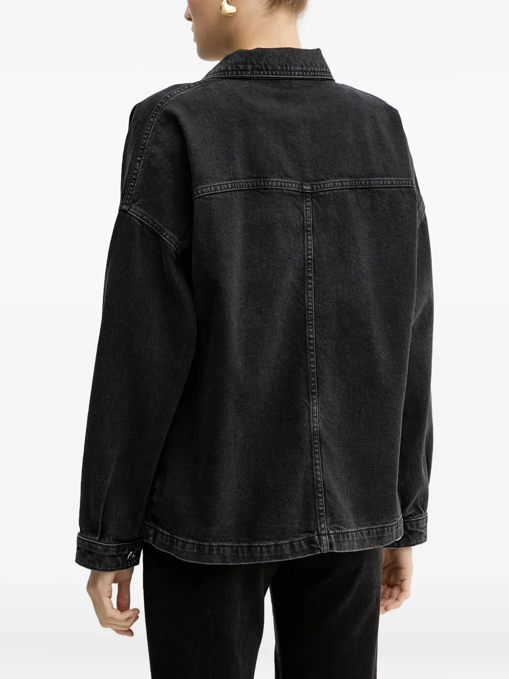 Liu •jo Quilted-pocket Jacket In Black