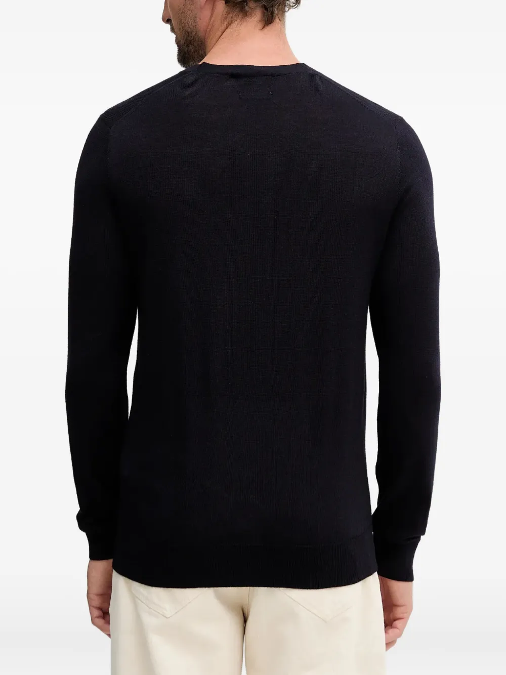 LIU JO Sweater met logoplakkaat Blauw